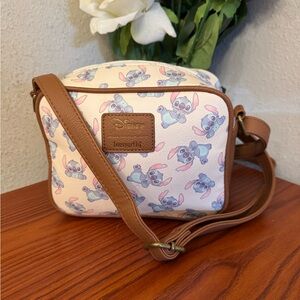 Loungefly Disney Stitch Pattern Crossbody Bag